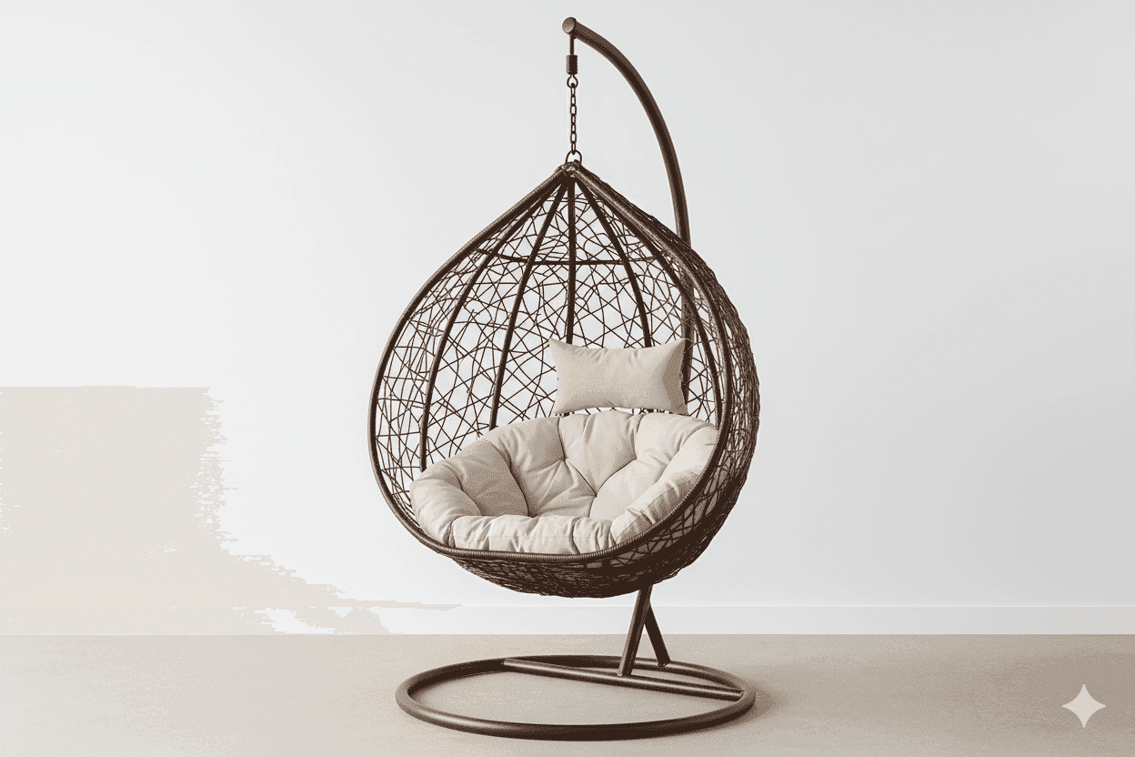 Outdoor Swing Chair UK - Additional view of premium swing chairs from Newcastle Beds UK